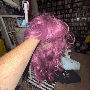Epic Cosplay Long Curly Pink Wig